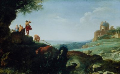 Landscape with the Flight to Egypt by Cornelis van Poelenburch